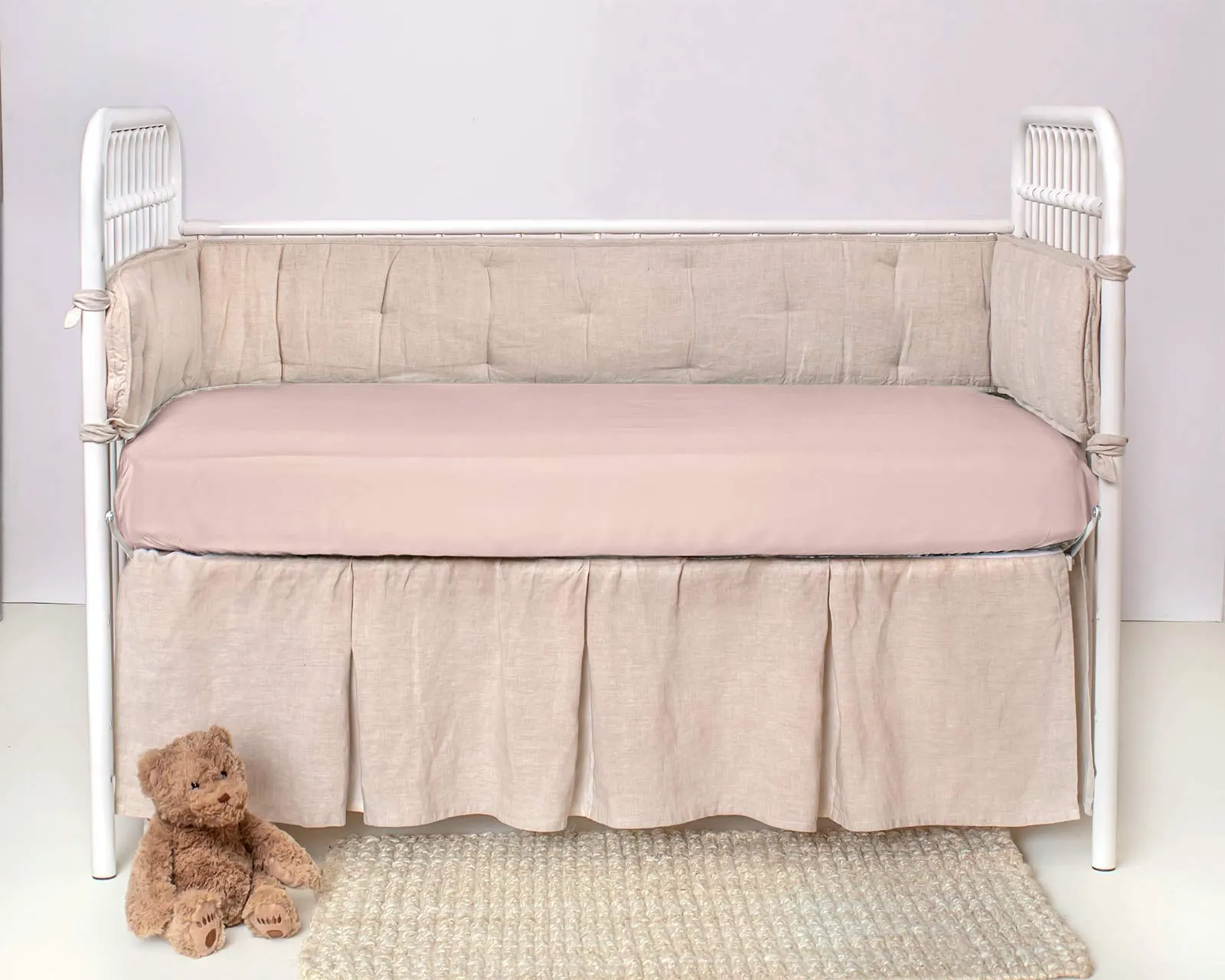 PURE BAMBOO: 100% Organic Viscose Derived from Bamboo Baby Crib Fitted Sheet