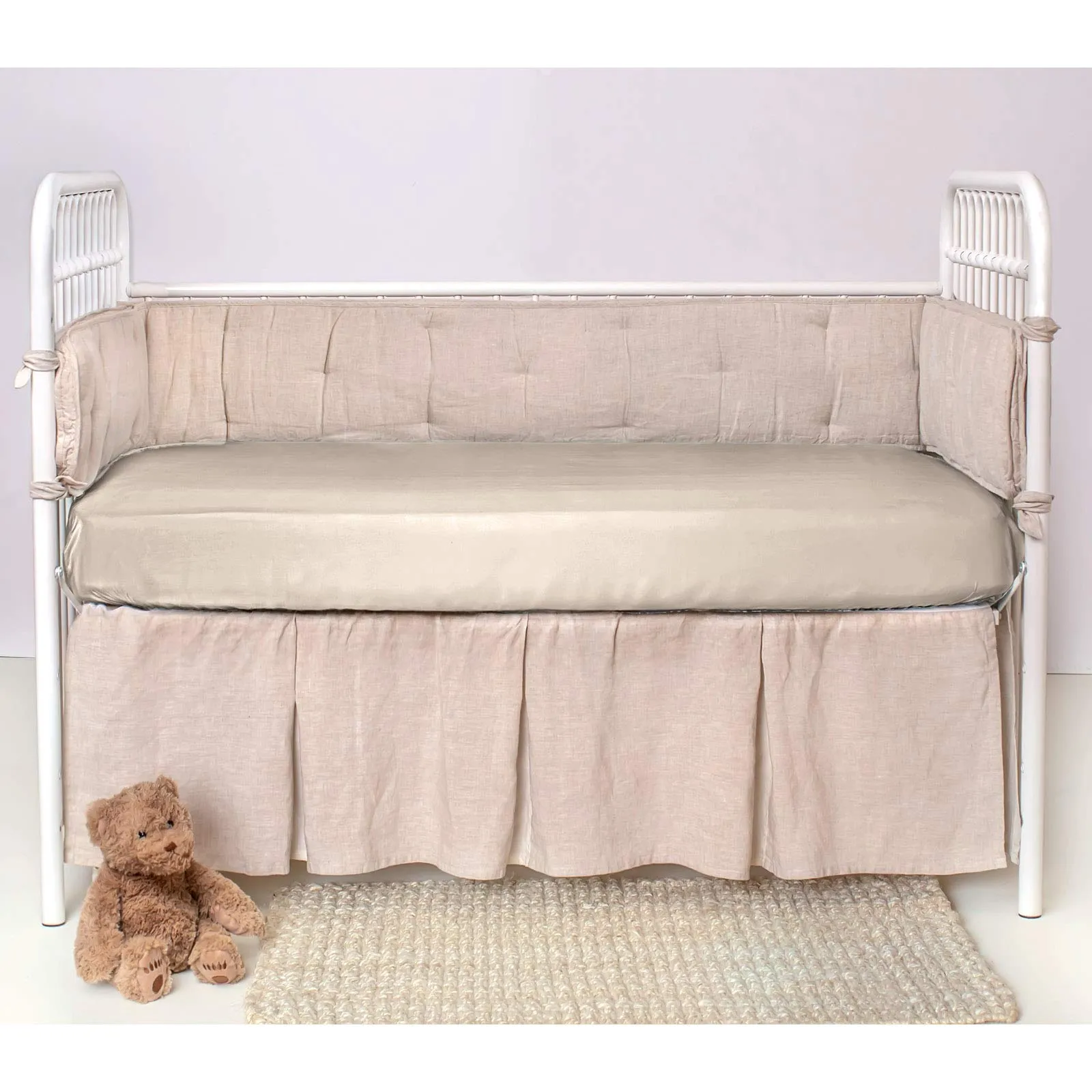 PURE BAMBOO: 100% Organic Viscose Derived from Bamboo Baby Crib Fitted Sheet