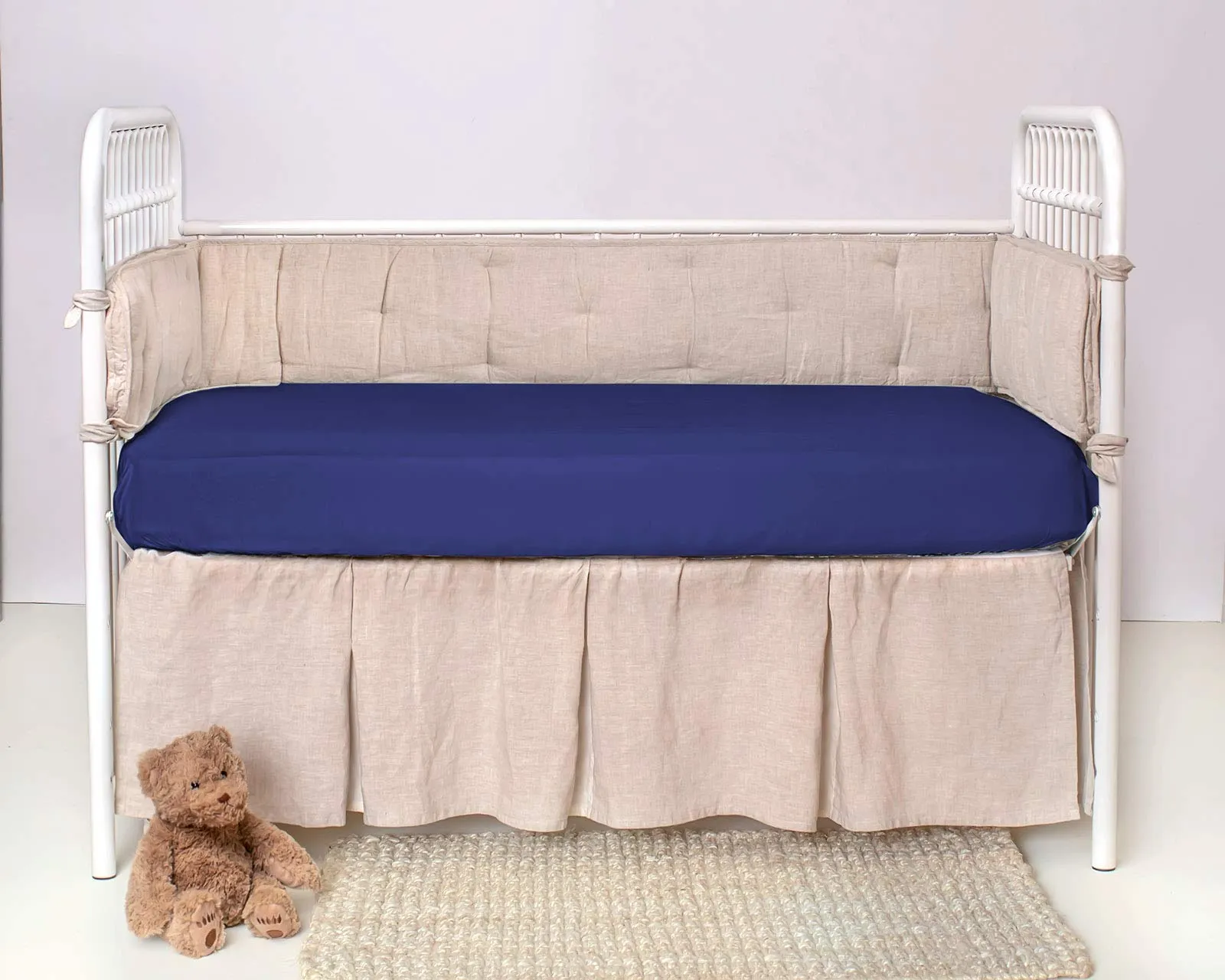 PURE BAMBOO: 100% Organic Viscose Derived from Bamboo Baby Crib Fitted Sheet