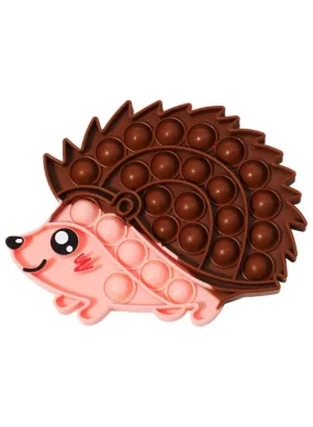 Push Pop Bubble Fidget Toy, Silicone Animal Sensory Squeeze Toy, Stress Relief, Anti-Anxiety, ADHD, Autism, Special Fidget Popper Gift for Kids and Adults, Hedgehog
