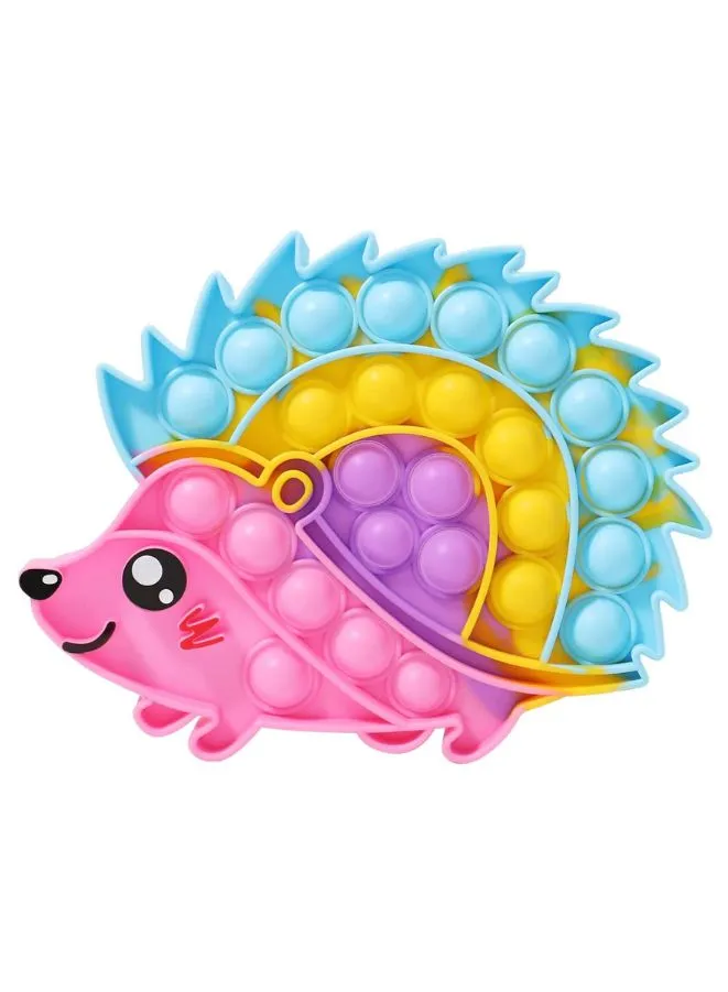 Push Pop Bubble Fidget Toy, Silicone Animal Sensory Squeeze Toy, Stress Relief, Anti-Anxiety, ADHD, Autism, Special Fidget Popper Gift for Kids and Adults, Hedgehog
