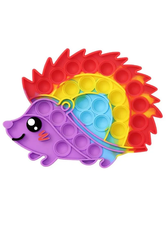Push Pop Bubble Fidget Toy, Silicone Animal Sensory Squeeze Toy, Stress Relief, Anti-Anxiety, ADHD, Autism, Special Fidget Popper Gift for Kids and Adults, Hedgehog