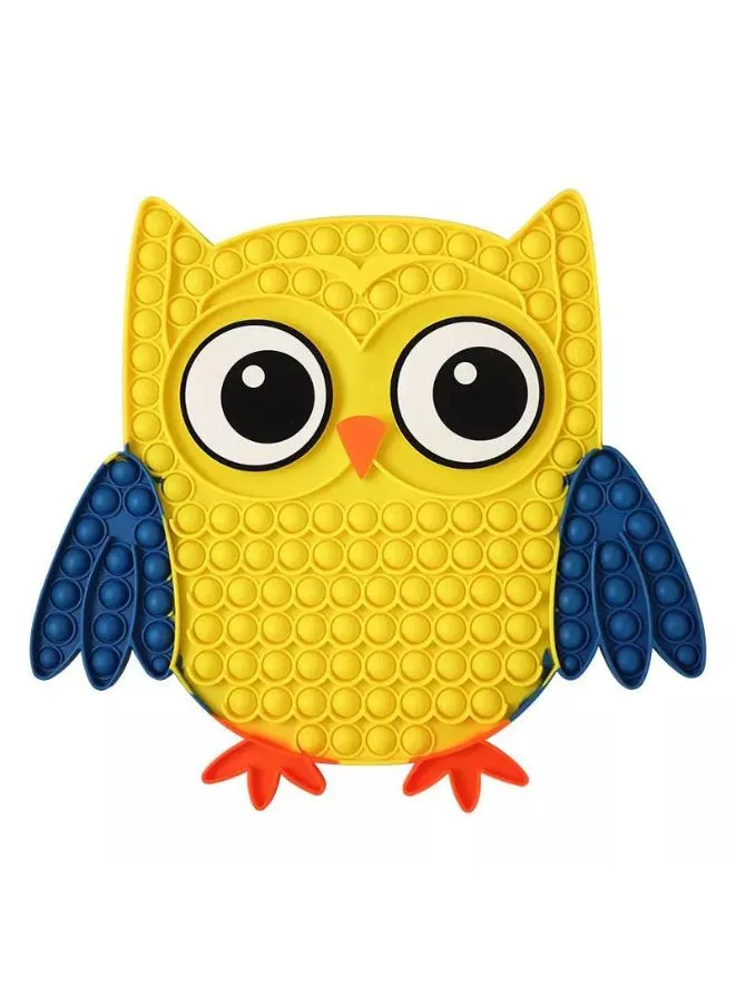 Push Pop Bubble Fidget Toy, Silicone Animal Sensory Squeeze Toy, Stress Relief, Anti-Anxiety, ADHD, Autism, Special Fidget Popper Gift for Kids and Adults, Owl