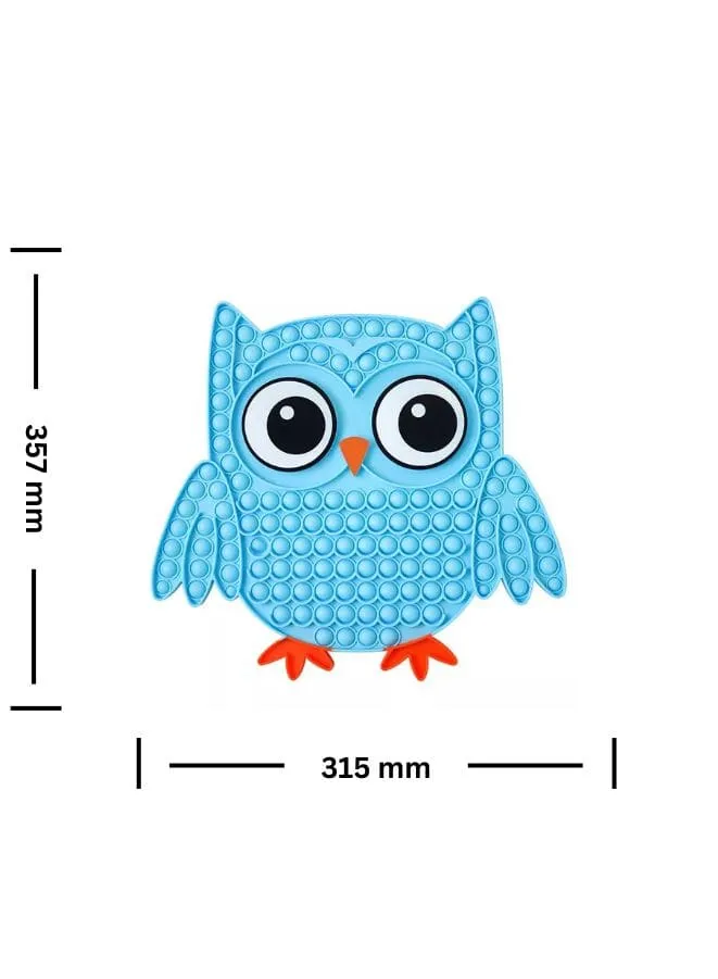 Push Pop Bubble Fidget Toy, Silicone Animal Sensory Squeeze Toy, Stress Relief, Anti-Anxiety, ADHD, Autism, Special Fidget Popper Gift for Kids and Adults, Owl