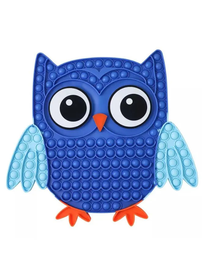 Push Pop Bubble Fidget Toy, Silicone Animal Sensory Squeeze Toy, Stress Relief, Anti-Anxiety, ADHD, Autism, Special Fidget Popper Gift for Kids and Adults, Owl