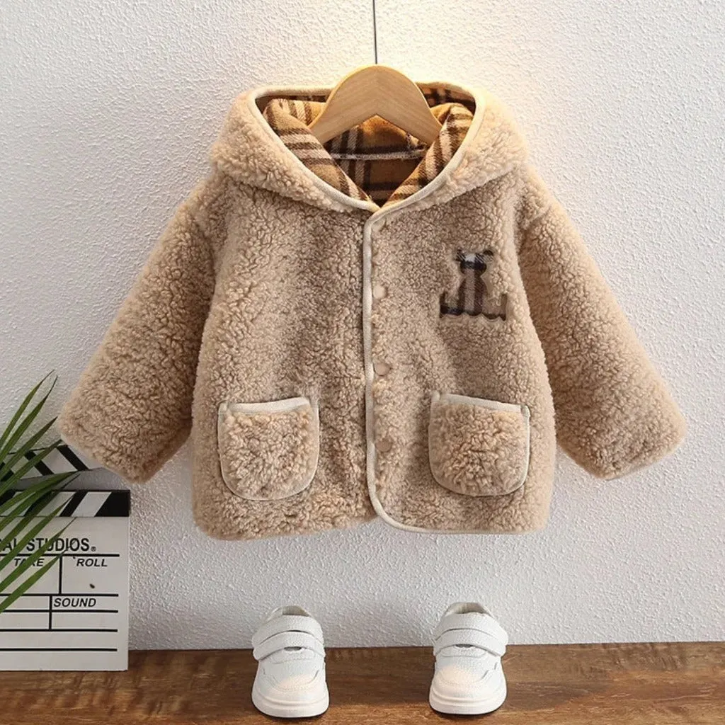 Reversible Baby Bear Warm Unisex Hoodie