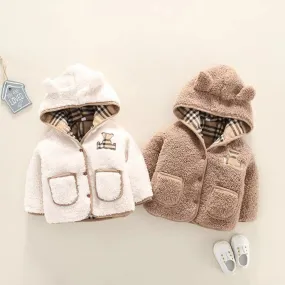 Reversible Baby Bear Warm Unisex Hoodie