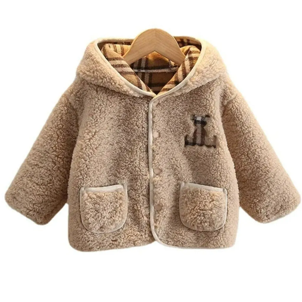 Reversible Baby Bear Warm Unisex Hoodie