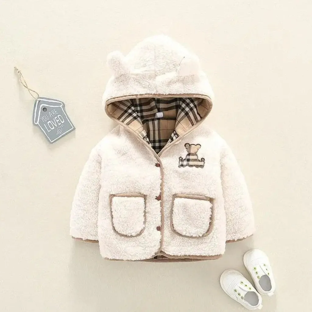 Reversible Baby Bear Warm Unisex Hoodie
