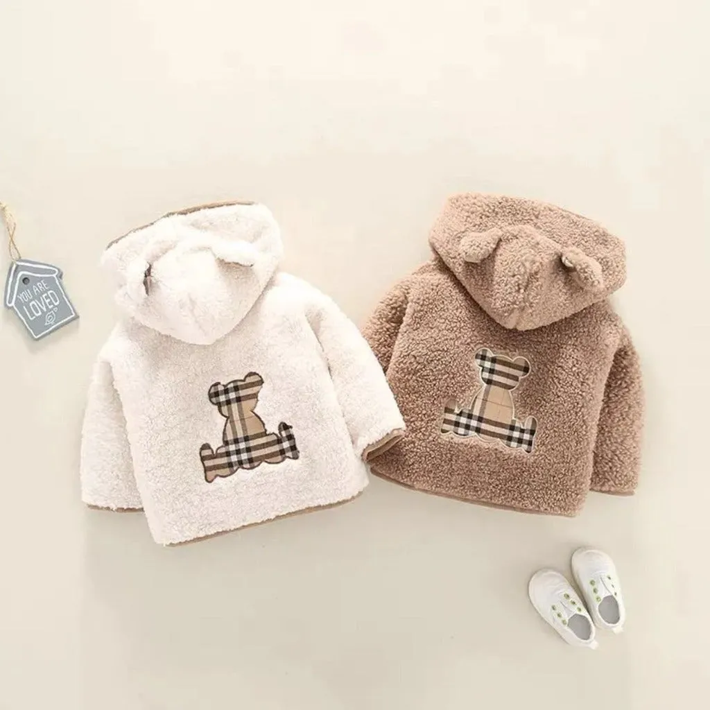 Reversible Baby Bear Warm Unisex Hoodie