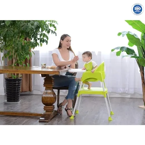 Safe-O-Kid- 5 in 1 Convertible High Chair- Green