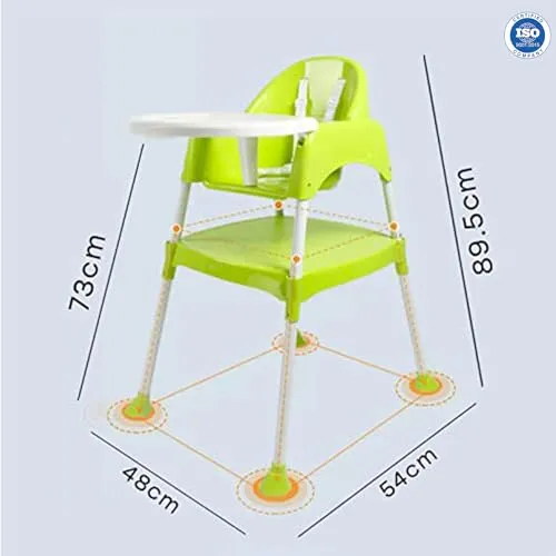 Safe-O-Kid- 5 in 1 Convertible High Chair- Green