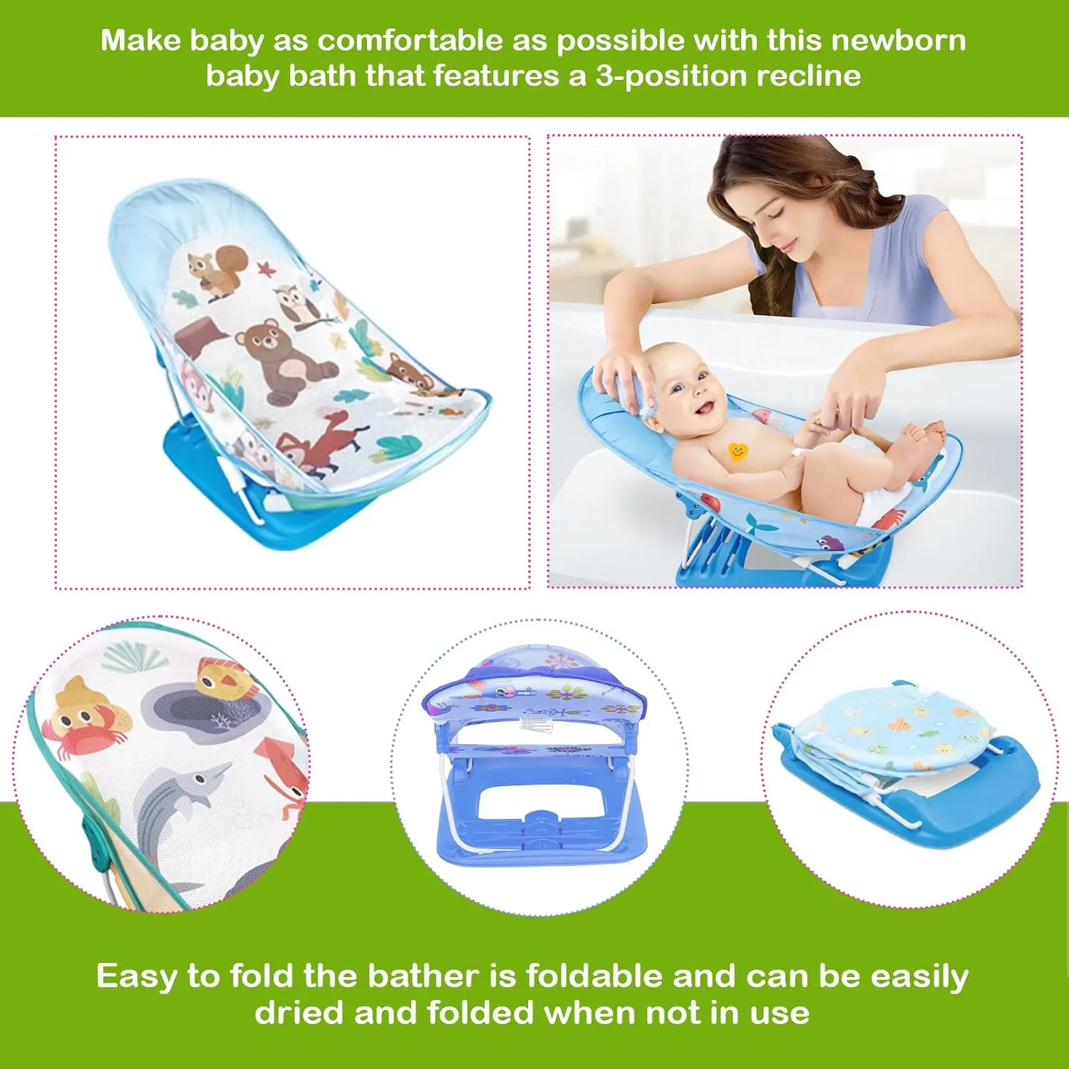 Safe-O-Kid® Aqua Tale Baby Bather