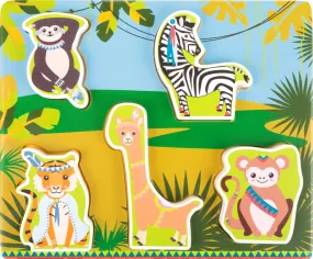 Small Foot Jungle Chunky Wooden Puzzle 12mths 