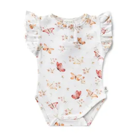 Snuggle Hunny S/S Bodysuit with Frill - Butterfly