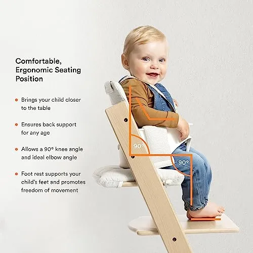 Stokke: Tripp Trapp Adjustable Chair with Cushion - Convertible, Comfortable & Ergonomic