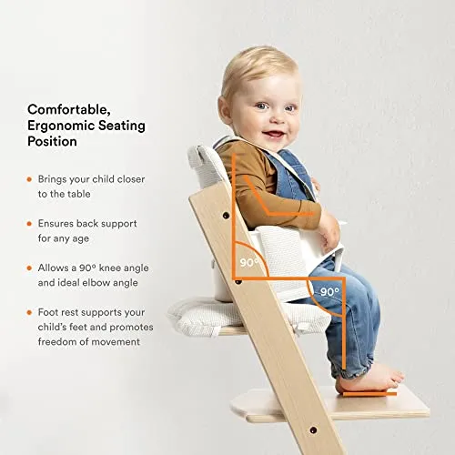 Stokke: Tripp Trapp Adjustable Chair with Cushion - Convertible, Comfortable & Ergonomic