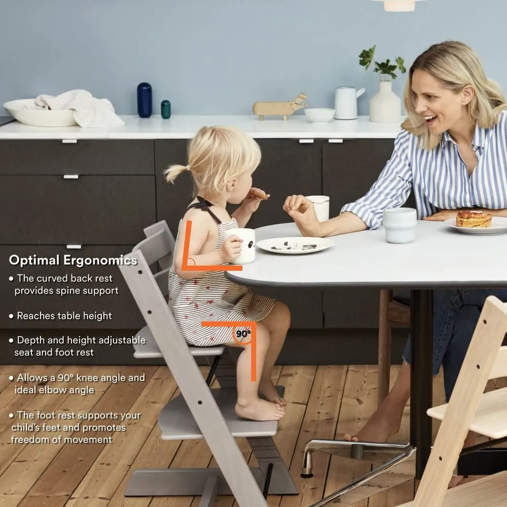 Stokke: Tripp Trapp Adjustable Chair with Cushion - Convertible, Comfortable & Ergonomic