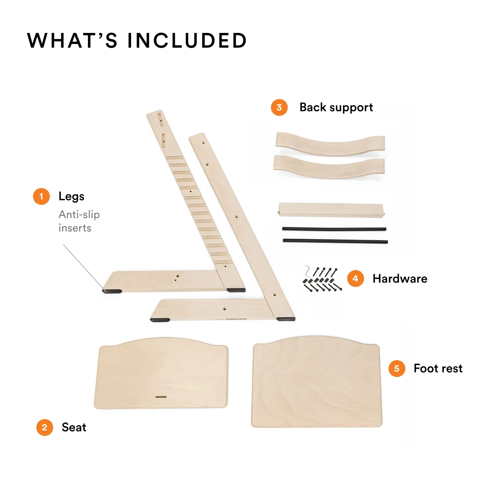 Stokke: Tripp Trapp Adjustable Chair with Cushion - Convertible, Comfortable & Ergonomic