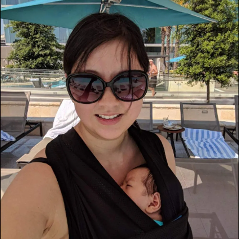 Vlokup Baby Wrap Water Sling Carrier Gray